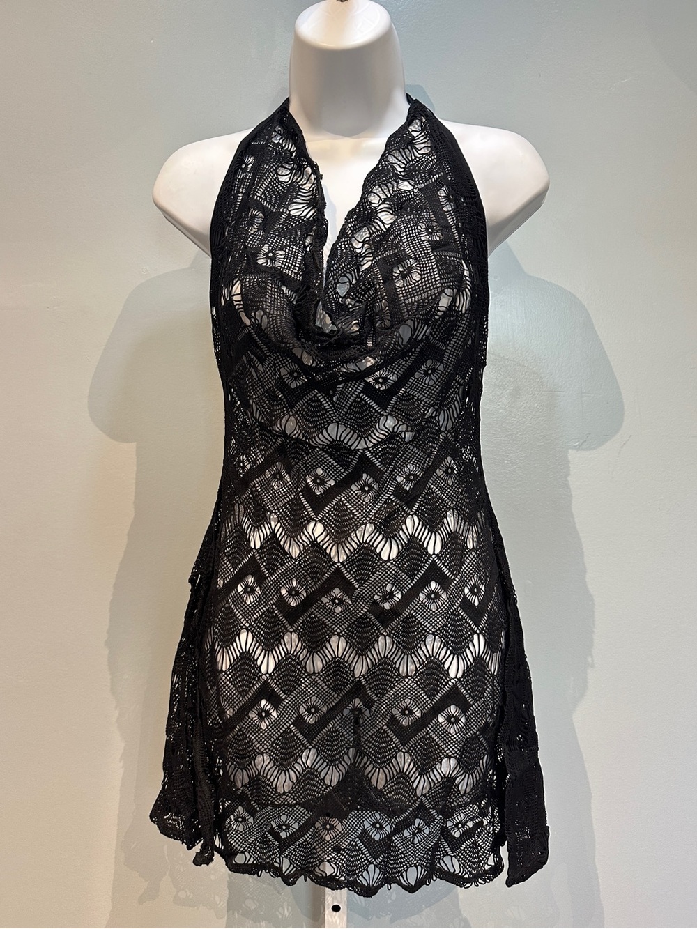 Mapale Black Cover Up Dress Large New with Tags